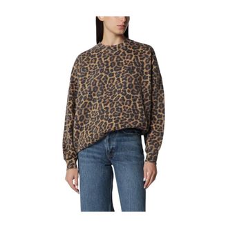 Anine Bing Miles Sweatshirt - Dames - Sweatshirts - Bruin - S - Katoen - Hoodies & sweatvesten