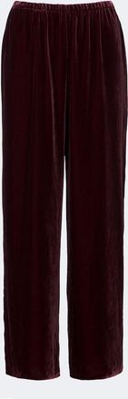 Asceno Austin velvet wide-leg pants