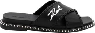 Karl Lagerfeld Flip Flops Slippers - Dames - Sandalen - Zwart - 38 EU - Schoenen