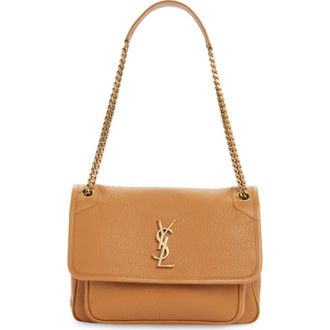 Saint Laurent Medium Niki Leather Shoulder Bag in New Dark Sun at Nordstrom