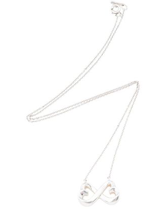 Tiffany & Co. Silver Double Loving Heart Necklace (Authentic Pre-Loved)