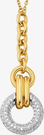 Michael Kors Pav&eacute; Interlocking Pendant Necklace