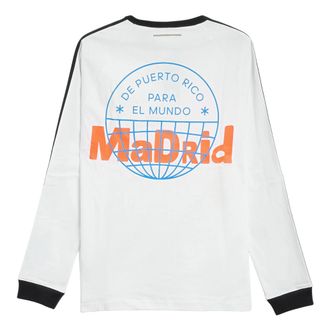 adidas x Bad Bunny DtMF Tour Merch Madrid Long-Sleeved Relaxed T-Shirt White LH0425