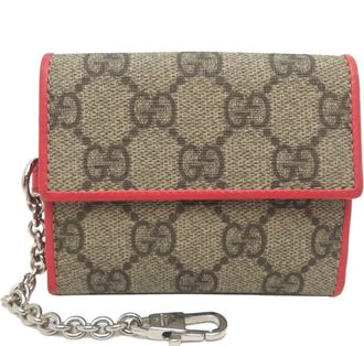 Gucci Gg Supreme Beige Gg Supreme Wallet (Tri-Fold) (Pre-Owned)