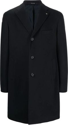 Tagliatore Single-Breasted Coat - Heren - Mantel - Blauw - 3XL - Wol - Jassen