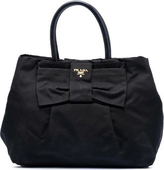 Prada Pre-owned Prada Tessuto Fiocco Bow Tote Ladies 3G8CPD5X02A935YJ