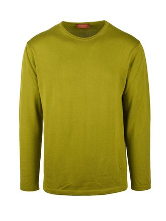 Daniele Fiesoli Pistachio Green Minimalist Cotton Sweater