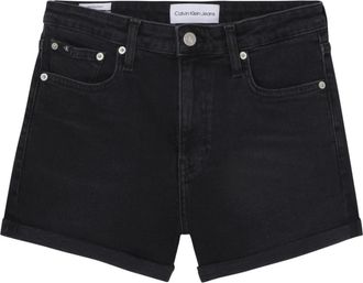 Calvin Klein Denim Shorts - Dames - Denim shorts - Zwart - W27 - Denim - Korte Broeken