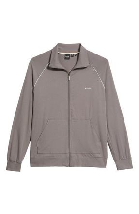 BOSS Mix Match Zip Jacket in Medium Purple at Nordstrom, Size Xx-Large