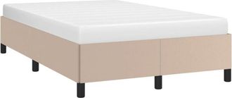 vidaXL Vidaxl - Estructura Cama Sin Colch&oacute;n Cuero Sint&eacute;tico Capuchino 120x200cm