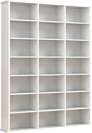 MID.YOU Mid.you Regal, Wei&szlig;, Holzwerkstoff, 18 F&auml;cher, 105x136x19 cm, stehend, Wohnzimmer, Regale, B&uuml;cherregale