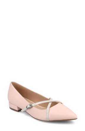 Journee Collection Camby Pointed Toe Flat in Pink at Nordstrom Rack, Size 9.5