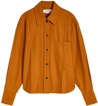 Victoria Beckham Twill Shirt - Bronze - 16 (UK16 / XL)