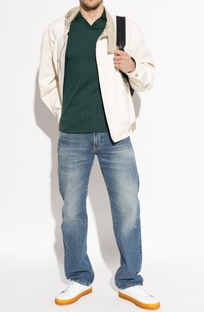 Emporio Armani Polo With Logo Patch, Mens, Green