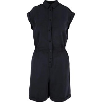 Urban Classics Dames/Dames Twill Jumpsuit (Zwart)