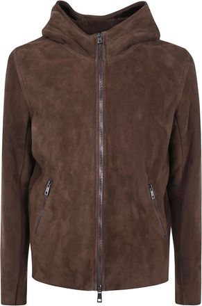 Giorgio Brato Light Jassen - Heren - Leren en Su&egrave;de Jassen - Bruin - XL - Jassen