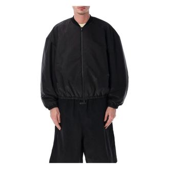 Fear of God Bomber Jackets, male, Black, Size: L Nylon Taffeta Padded Bomber Jacket