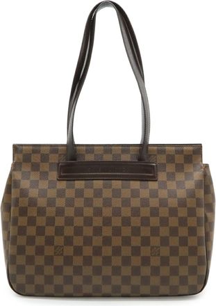 Louis Vuitton Brown Pvc Shoulder Bag Tote Bag (Pre-Owned)