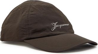 Jacquemus La Casquette Baluchon Logo Nylon cap - Dark Brown - 56 (IT56 / Xxxl)