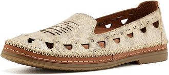 Spring Step Anoura Womens Dress Flat Shoes Stone Croco : EU 41 (US Womens 9.5-10) M, Leather