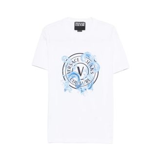 Versace Jeans Couture T-Shirts, male, White, Size: 2XL T-shirt
