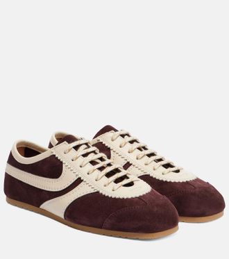 Dries Van Noten Zapatillas de ante con piel