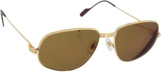 Cartier Pre-owned Accessories, female, Yellow, Size: ONE SIZE Pre-owned Vintage Sunglasses
