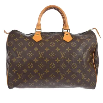 Louis Vuitton Speedy Monogram Canvas Brown Canvas Handbag (Pre-Owned)