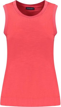 North Sails Slub Jersey Tanktop - Dames - Tops zonder mouwen - Rood - L - Polyester - Tops