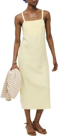 Alex Mill Maria Sleeveless Linen Midi Dress in Double Cream at Nordstrom, Size X-Small