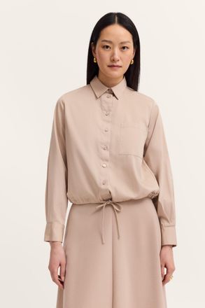 Bugatti Damen Vrijetijdsblouse met koord in de zoom