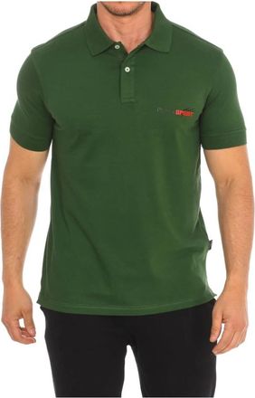Plein Sport Polo met Korte Mouwen - Heren - Fitness - Groen - XL - Katoen - Fitness