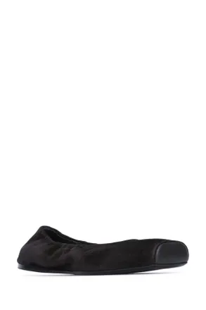 Alaia Womens Ballet Flats Noir Leather - Sole: Calf Ballerine / Flat Shoes