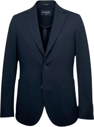 Circolo 1901 Fleece Blazer - Heren - Blazers - Blauw - S - Katoen - Jassen