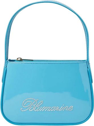 Blumarine Logo Embellished Shoulder Bag - Dames - Mini tas - Blauw - ONE Size - Leer - Tassen