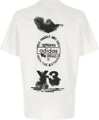 Yohji Yamamoto Graphic Cotton T-shirt - White