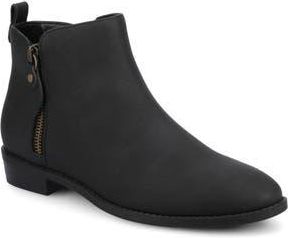 Journee Collection Ellis Round Toe Bootie in Vintage/Black at Nordstrom Rack, Size 8.5