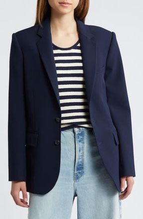 Frame Denim Everyday Twill Blazer in Navy at Nordstrom Rack, Size 10