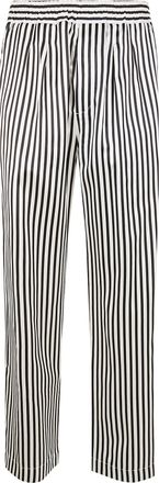 Tom Ford Fluid Silk Baton Stripe Pleated Piping Lounge Pants