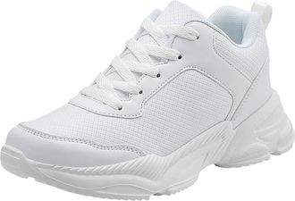 Generic Non Slip Sneakers for Women Lightweight Walking Shoes Womens Lace Up Outdoor Sports Running Athletic Workout Jogging Shoes Stylish Classic Casual Leat