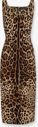 Dolce & Gabbana Vestito Midi con stampa Animalier - DOLCE & GABBANA - gender_Woman