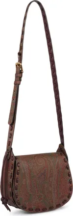 Etro Womens Crossbody Bag Drya Arnica 1984 Brown Cotton Shoulder