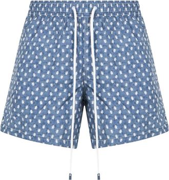 Fedeli Madeira Zwemshorts - Heren - Strandmode - Blauw - S - Polyester - Badmode
