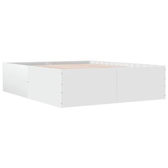 Berkfield Home Modern Bed Frame without Mattress White 160x200 cm