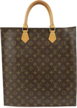 Louis Vuitton Vintage Sac Plat Monogram Canvas Brown Canvas Handbag (Pre-Owned)