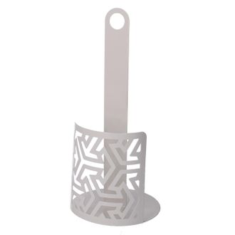 Vacchetti Vacchetti - Portascottex Met&aacute;lico Blanco Redondo &Oslash;15x33 Cm