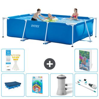 Intex Piscina Con Estructura Rectangular - 300x200x75 Cm - 7-piezas S68