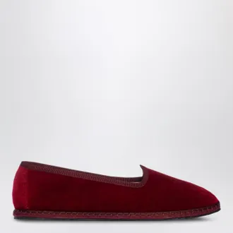 Vibi Venezia Friulane in burgundy velvet