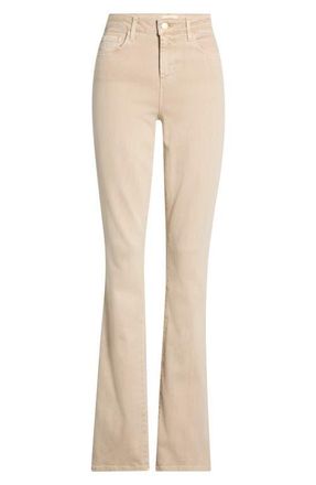 L'agence Selma High Waist Baby Bootcut Jeans in Biscuit at Nordstrom, Size 29