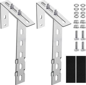 OEM 2 Ganchos Para Soporte De Planta De Energ&iacute;a De Balc&oacute;n, Soporte De Panel Solar, Soporte Para M&oacute;dulo Solar, Gancho Para Soporte De Planta De Energ&iacute;a De 
